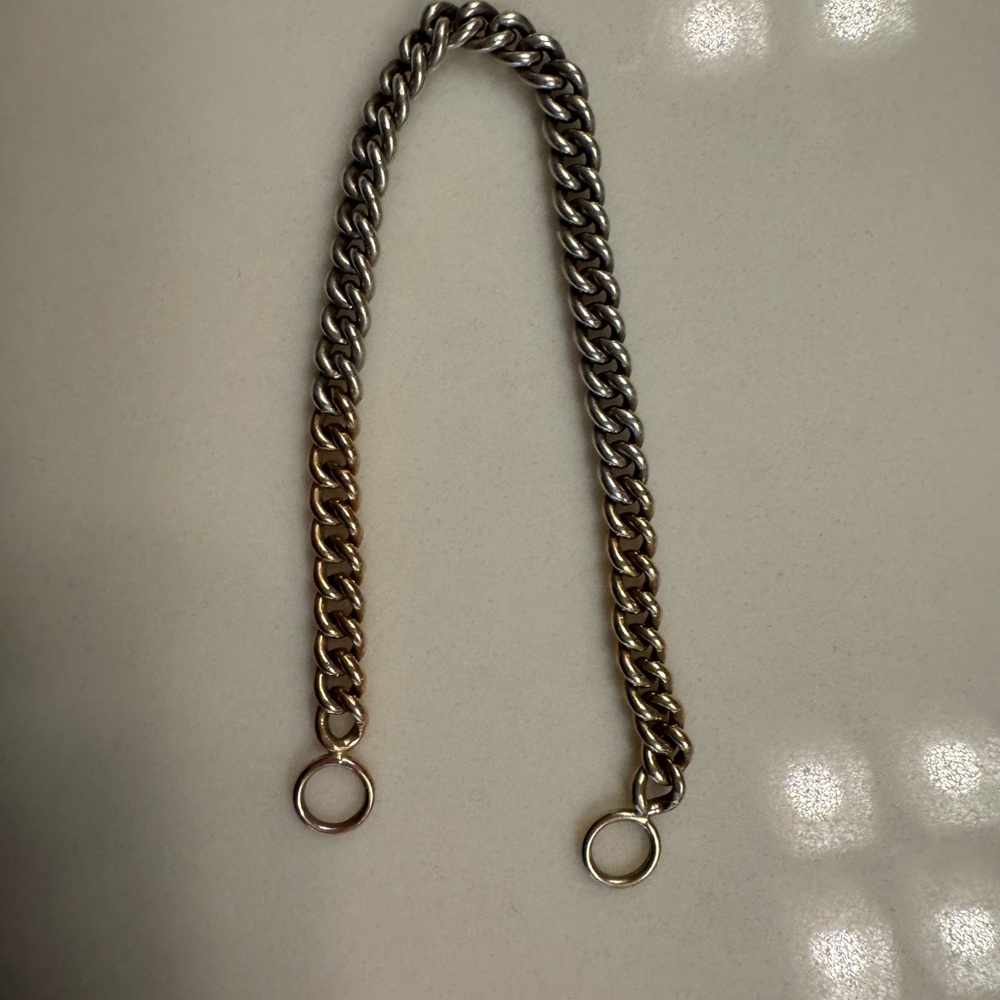 Marla Aaron Mixed Metal Heavy Curb Chain bracelet